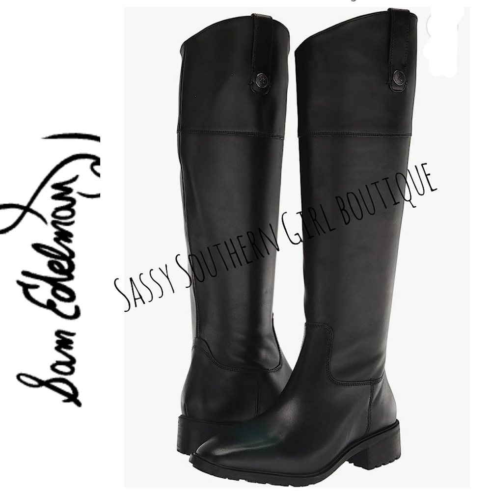 ⭐🆕Sam Edelman black tall leather boots
